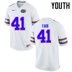 Youth Florida Gators #41 Ryan Farr NCAA Nike White Authentic Stitched College Football Jersey BTQ1862RU